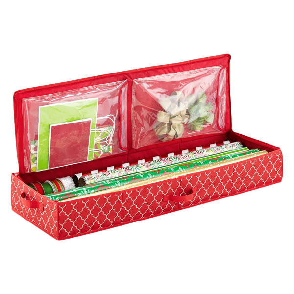 Chevron Holiday Wrap & Tote Organizer from The Container Store Chevron Holiday Wrap & Tote Organizer from The Container Store