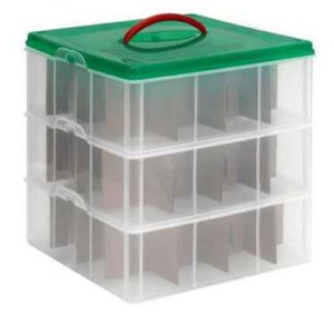 Snapware Christmas Ornament Storage Boxes from Just Plastic Boxes